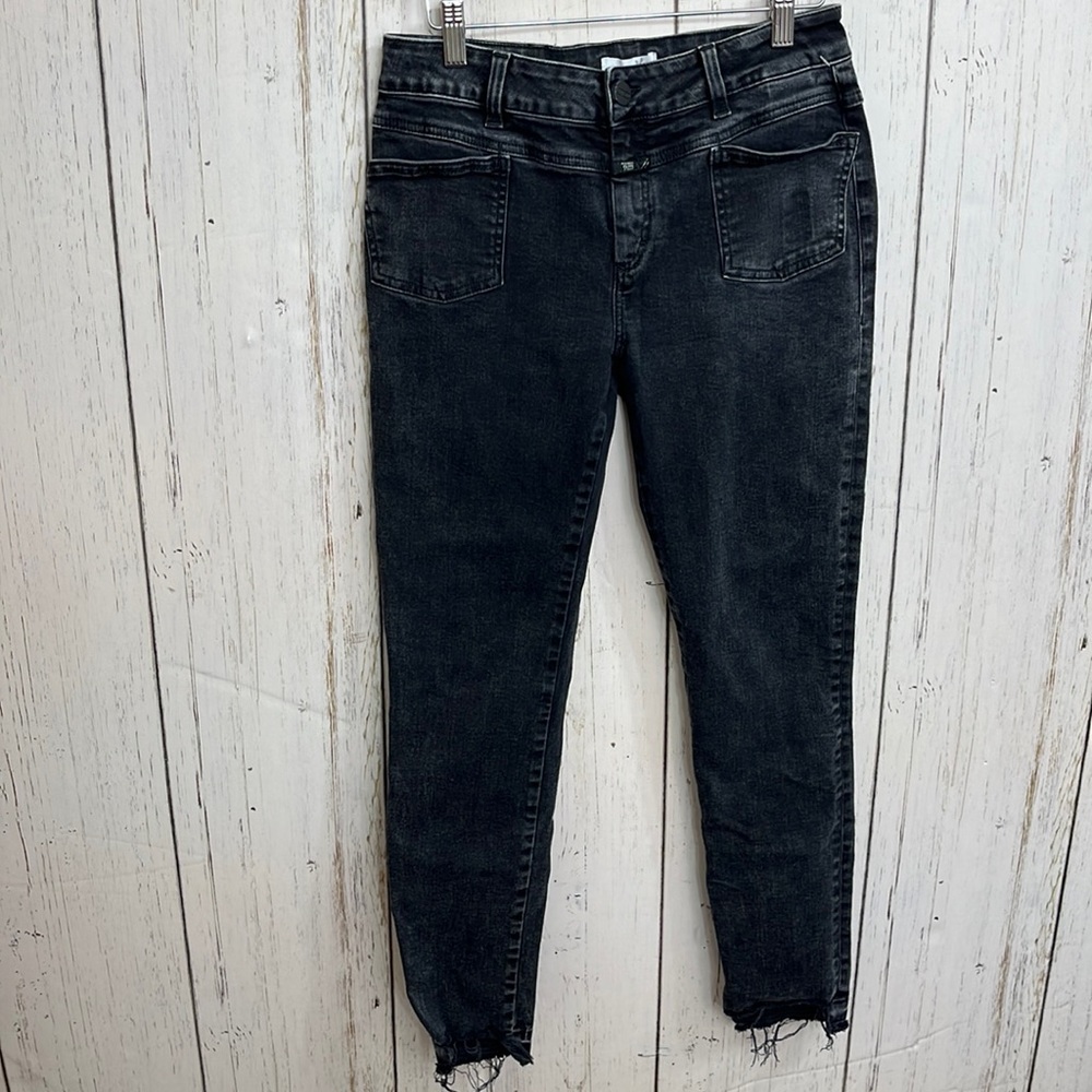 Anthropologie CLOSED Pedal-X 1921 Black Denim Jeans Size 29